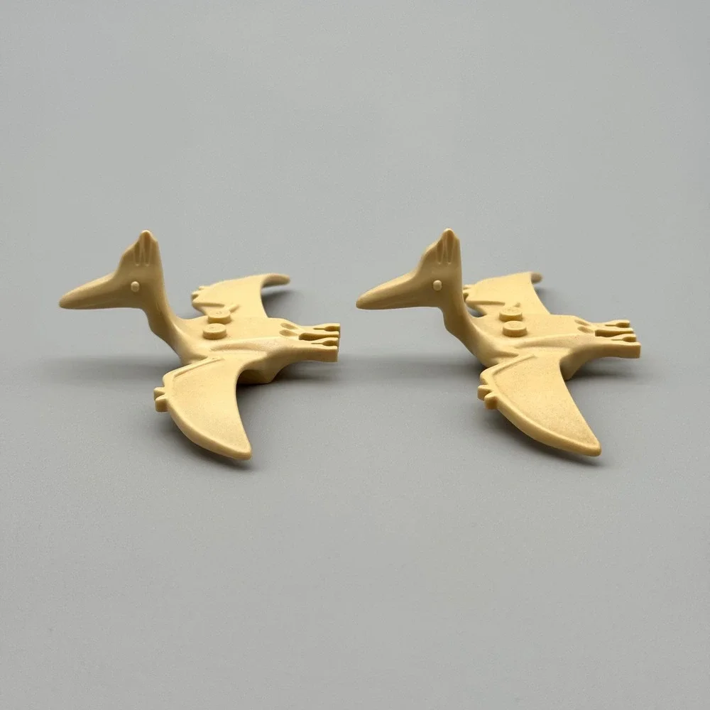 LEGO Pteranodon Minifigure Pterodactyl Dinosaur 5921‎ Lot 2 Retired Tan